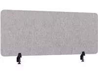 Een Smit Visual scheidingswand, lichtgrijs, 60 x 160 cm, met 2 klemmen koop je bij ShopXPress