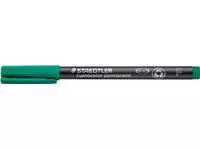 Een Staedtler Lumocolor 318, OHP-marker, permanent, 0,6 mm, groen koop je bij ShopXPress