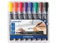 Een Staedtler Lumocolor 352, permanent marker, ronde punt, 2 mm, etui van 8 stuks in geassorteerde kleuren koop je bij ShopXPress