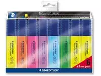 Een Staedtler Markeerstift Textsurfer Classic etui van 8 stuks: geel, oranje, roze, paars, blauw, groen en... koop je bij ShopXPress