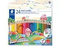 Een Staedtler kleurpotlood Noris Club uitgombaar 24 potloden koop je bij ShopXPress