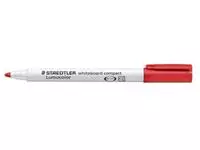 Een Staedtler whiteboardmarker Lumocolor Compact rood koop je bij ShopXPress