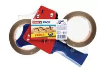 Een Tesa afroller voor verpakkingsplakband van maximum 50 mm, inclusief 2 rollen PP tape ft 50 mm x 66 m koop je bij ShopXPress