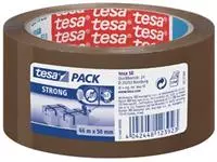 Een Tesa verpakkingsplakband Strong, ft 50 mm x 66 m, uit PP, bruin koop je bij ShopXPress