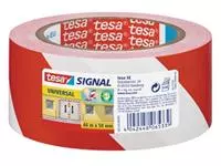 Een Tesa waarschuwingstape Universal, ft 50 mm x 66 m, rood/wit koop je bij ShopXPress