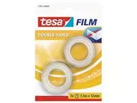Een Tesafilm Double-Sided, ft 7,5 m x 12 mm, blister van 2 stuks koop je bij ShopXPress