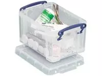 Een Really Useful Box opbergdoos 1,6 liter, transparant koop je bij ShopXPress