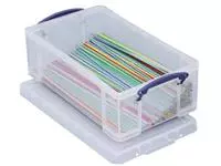 Een Really Useful Box opbergdoos 12 liter, transparant koop je bij ShopXPress