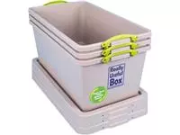 Een Really Useful Box Recycled opbergdoos 82 l, nestbaar, grijs koop je bij ShopXPress