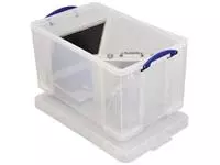 Een Really Useful Box opbergdoos 84 liter, transparant koop je bij ShopXPress