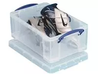 Een Really Useful Box opbergdoos 9 liter, transparant koop je bij ShopXPress