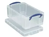 Een Really Useful Box opbergdoos 9 liter, transparant koop je bij ShopXPress