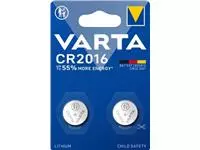 Een Varta knoopcel Lithium CR2016, blister van 2 stuks koop je bij ShopXPress