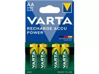 Een Varta oplaadbare batterij Accu Power AA, blister van 4 stuks koop je bij ShopXPress