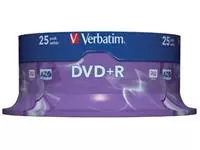 Een Verbatim DVD recordable DVD+R, spindel van 25 stuks koop je bij ShopXPress