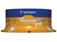 Een Verbatim DVD recordable DVD-R, spindel van 25 stuks koop je bij ShopXPress