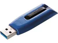 Een Verbatim V3 Max USB 3.0 stick, 128GB, blauw koop je bij ShopXPress
