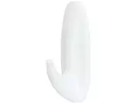 Een Command decohaak, medium, draagvermogen 1,4 kg, wit, waterbestendig, blister van 2 stuks koop je bij ShopXPress