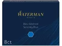 Een Waterman inktpatronen Standard blauw Florida, pak van 8 stuks koop je bij ShopXPress