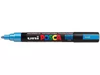 Een uni-ball Paint Marker op waterbasis Posca PC-5M blauw metaal koop je bij ShopXPress