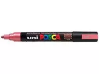 Een uni-ball Paint Marker op waterbasis Posca PC-5M rood metaal koop je bij ShopXPress