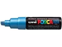 Een uni-ball Paint Marker op waterbasis Posca PC-8K blauw metaal koop je bij ShopXPress