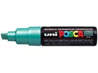 Een uni-ball Paint Marker op waterbasis Posca PC-8K groen metaal koop je bij ShopXPress