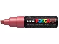 Een uni-ball Paint Marker op waterbasis Posca PC-8K rood metaal koop je bij ShopXPress