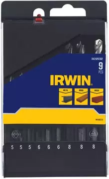 Een Irwin 9-delige borenset metaal - hout - steen koop je bij ShopXPress