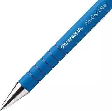 Een Paper Mate balpen Flexgrip Ultra RT medium, blauw, blister van 2 stuks koop je bij ShopXPress
