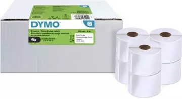 Een Dymo Value Pack: etiketten LabelWriter ft 101 x 54 mm, wit, doos van 6 x 220 etiketten koop je bij ShopXPress