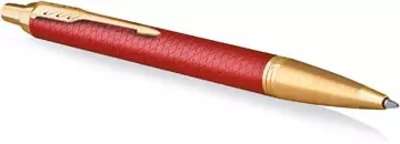 Een Parker IM Premium balpen, medium, in giftbox, Deep red (rood/goud) koop je bij ShopXPress