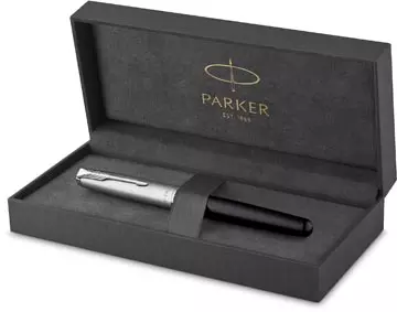 Een Parker vulpen Sonnet Essential, medium, in giftbox, Black CT (zwart) koop je bij ShopXPress