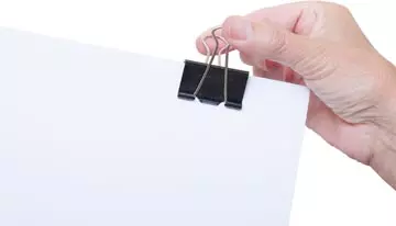 Een MAUL papierklem foldback 19mm blister 12 zwart koop je bij ShopXPress