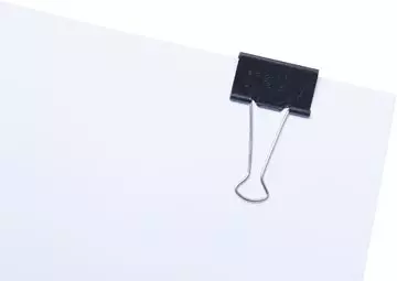 Een MAUL papierklem foldback 25mm blister 12 zwart koop je bij ShopXPress