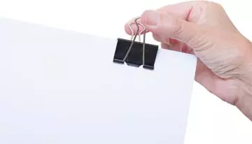 Een MAUL papierklem foldback 32mm blister 12 zwart koop je bij ShopXPress