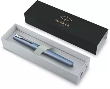 Een Parker roller Vector XL, fijn, in giftbox, zilver koop je bij ShopXPress