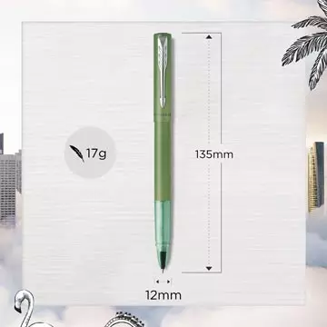 Een Parker roller Vector XL, fijn, in giftbox, groen koop je bij ShopXPress