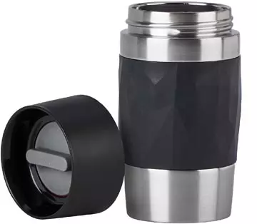 Een Emsa Travel Mug Compact thermosbeker, 0,3 l, zwart koop je bij ShopXPress