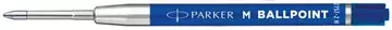 Een Parker Eco vulling voor balpen, medium, blauw, blister van 2 stuks koop je bij ShopXPress