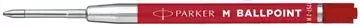 Een Parker Eco vulling voor balpen, medium, rood, blister van 2 stuks koop je bij ShopXPress