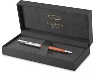 Een Parker balpen Sonnet, medium, in giftbox, oranje koop je bij ShopXPress