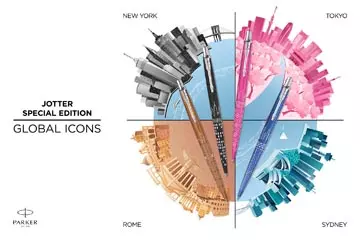 Een Parker Jotter balpen special edition New York, medium, in giftbox koop je bij ShopXPress