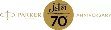 Een Parker Jotter balpen special edition 70th Anniversary, stainless steel CT, medium, in giftbox koop je bij ShopXPress