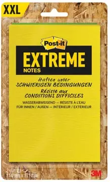 Een Post-it® Extreme Notes, ft 114 x 171 mm, 2 blokken van 25 blaadjes, geassorteerde kleuren koop je bij ShopXPress