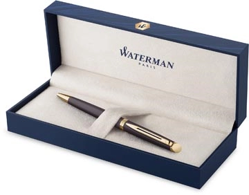 Sie können einen Waterman Hémisphère Metalic balpen, medium, zwart GT, giftbox bei Supplierz BV kaufen