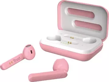 Een Trust Primo Touch Bluetooth draadloze oortjes, roze koop je bij ShopXPress