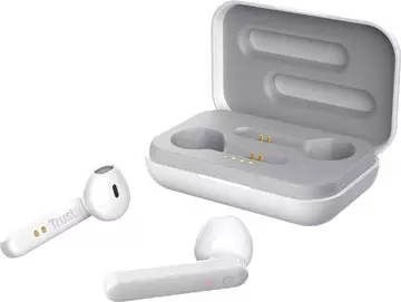 Een Trust Primo Touch Bluetooth draadloze oortjes, wit koop je bij ShopXPress