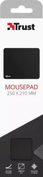 Een Trust Mouse Pad M, muismat, zwart koop je bij ShopXPress