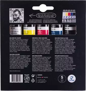 Een Van Gogh olieverf, primaire mengset van 5 x 40 ml koop je bij ShopXPress